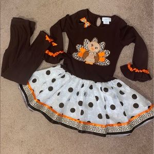 Emily Rose Turkey Tutu Dress and Pants Set